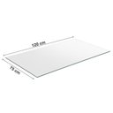 Ver imagem 6 de Conjunto Sala de Jantar Mesa Jade 120x75cm Tampo Vidro com 4 Cadeiras Bege/Preto Fosco/Linho