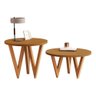 Mesa de Centro e Mesa Lateral para Sala de Estar Toro Nature - 1
