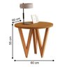Mesa de Centro e Mesa Lateral para Sala de Estar Toro Nature - 4