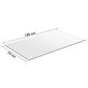 Ver imagem 5 de Conjunto Sala de Jantar Mesa Jade 120x75cm Tampo Vidro com 4 Cadeiras Bege/Preto Fosco/Linho