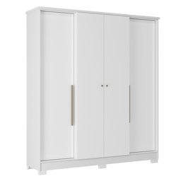 Guarda Roupa Casal 4 Portas 2 Gavetas Mônaco Espresso Móveis - 7