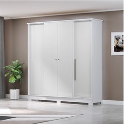 Guarda Roupa Casal 4 Portas 2 Gavetas Mônaco Espresso Móveis - 2