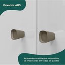 Ver imagem 6 de Guarda Roupa Casal 4 Portas 2 Gavetas Mônaco Espresso Móveis Branco