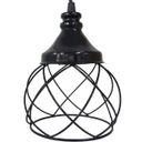Ver imagem 4 de Pendente Aramado Esfera Balonê Preto + Lâmpada Lustre Luminária Teto Regulável Sala Cozinha Agp Ilum