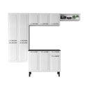 Ver imagem 2 de Cozinha Compacta em Aço 4 Peças 10 Portas 1 Gaveta 1 Nicho Rose Itatiaia