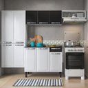 Ver imagem 1 de Cozinha Compacta em Aço 4 Peças 10 Portas 1 Gaveta 1 Nicho Rose Itatiaia