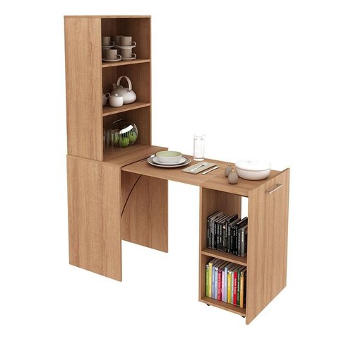 Mesa Dobrável Alta ME4171 Amêndoa - Tecnomobili