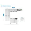 Ver imagem 2 de Cozinha Compacta em Aço 4 Peças 10 Portas 1 Gaveta 1 Nicho Rose Itatiaia