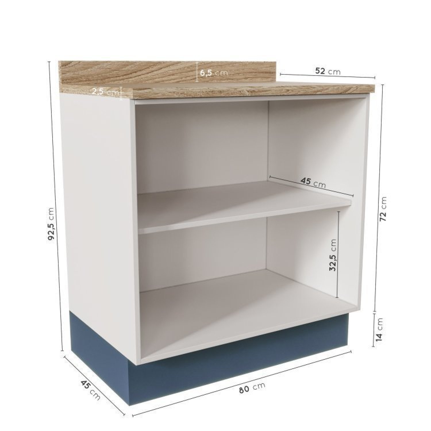 Cozinha Modulada Compacta 4 Peças com Armário Aéreo 2 Portas Vidro Arizona CabeCasa MadeiraMadeira - 18