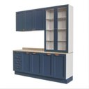 Ver imagem 4 de Cozinha Modulada 4 Peças com Armário Aéreo 2 Portas Vidro Arizona CabeCasa MadeiraOriginals
