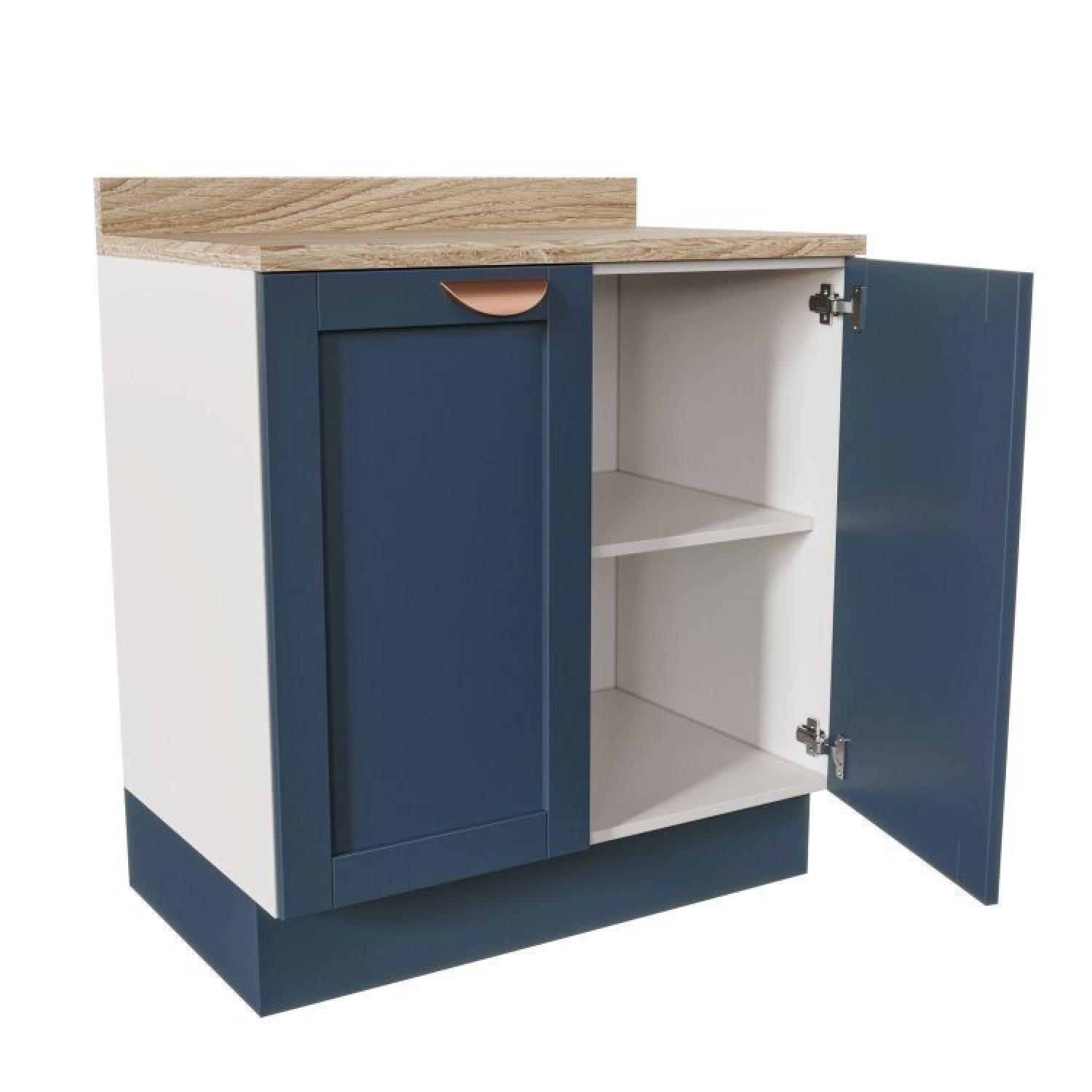 Cozinha Modulada Compacta 4 Peças com Armário Aéreo 2 Portas Vidro Arizona CabeCasa MadeiraMadeira - 17