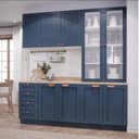 Ver imagem 1 de Cozinha Modulada 4 Peças com Armário Aéreo 2 Portas Vidro Arizona CabeCasa MadeiraOriginals