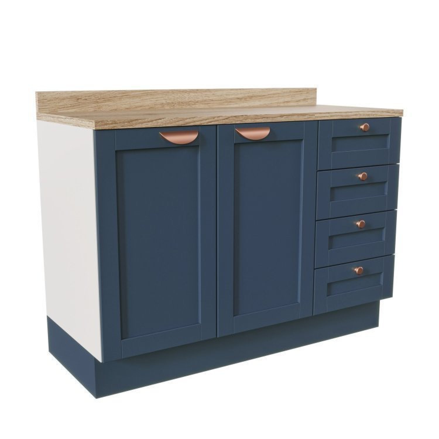 Cozinha Modulada Compacta 4 Peças com Armário Aéreo 2 Portas Vidro Arizona CabeCasa MadeiraMadeira - 9