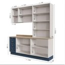 Ver imagem 3 de Cozinha Modulada 4 Peças com Armário Aéreo 2 Portas Vidro Arizona CabeCasa MadeiraOriginals