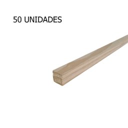50 Ripas Sarrafos 3x3x100 Cm Madeira de Pinus Artesanato - 3