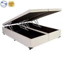Ver imagem 2 de Cama Box Baú Casal Bi-Partido Green Bege + Colchão Espuma D33 138x188x8