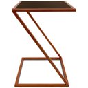 Ver imagem 4 de Mesa De Canto Modelo Industrial Lateral em Z Sieger Decoração Para Sala Cobre e Villandry