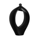 Ver imagem 2 de Escultura Decorativa de Mesa Luxo Preto Fosco Cerâmica 37x26,5x11,5 cm