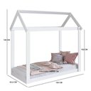 Ver imagem 3 de Cama Infantil Montessoriana Casinha Branca Meu Fofinho Mdp Art In Móveis