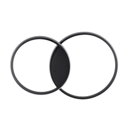 Plafon Arco Ring Anel Duplo Preto Led 3000k SL ILuminação - 2