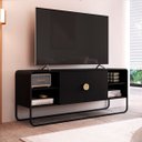 Ver imagem 2 de Rack Luna Orgânico para Tv até 55'' 150x60cm 2 Portas Nero/preto 28070