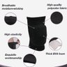 Kit Joelheiras para Vôlei, Futsal, Goleiro, Handebol e Dança Indoor. Elásticas e Acolchoadas para Pr - 4