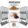 Dispenser 10 Módulos 35 Litros ou 15 Kilos Armazenamento Ração Grãos Cereais Full Preto Plast Penser - 6