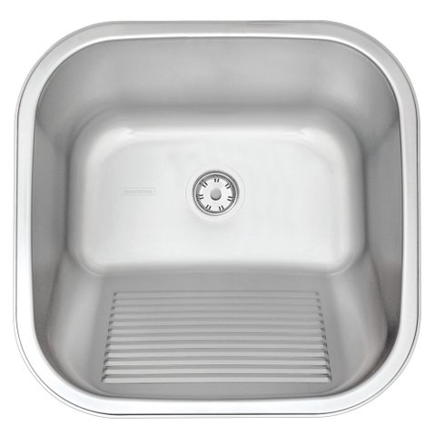 Tanque de Encaixe Tramontina Hera 25l em Aço Inox 40x40cm Acetinado 94403107