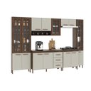 Ver imagem 2 de Cozinha Modulada Completa Fidelitá Viena 6 Peças 295cm 15 Portas 3 Gavetas com Tampo
