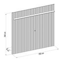 Ver imagem 4 de Painel para Tv 75 Polegadas Ripado 250x240cm Pratisk D04 Freijó - Mpozenato