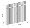 Ver imagem 4 de Painel para Tv 75 Polegadas Ripado 250x240cm Pratisk D04 Freijó - Mpozenato