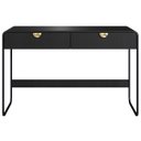 Ver imagem 6 de Escrivaninha Mesa com 2 Gavetas 125cm Mario Nero/preto A10 - Mpozenato