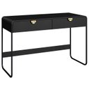 Ver imagem 2 de Escrivaninha Mesa com 2 Gavetas 125cm Mario Nero/preto A10 - Mpozenato