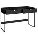 Ver imagem 5 de Escrivaninha Mesa com 2 Gavetas 125cm Mario Nero/preto A10 - Mpozenato