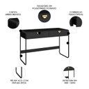 Ver imagem 3 de Escrivaninha Mesa com 2 Gavetas 125cm Mario Nero/preto A10 - Mpozenato