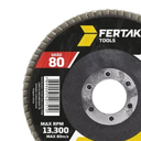 Ver imagem 4 de Caixa com 10 Discos de Lixa Flap 4.1/2" Grão 80 Fertak