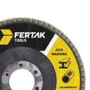 Ver imagem 2 de Caixa com 10 Discos de Lixa Flap 4.1/2" Grão 80 Fertak