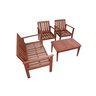Conjunto para Jardim em Madeira Maciça 1 Banco Namoradeira 2 Poltronas e 1 Mesa de Centro - 2