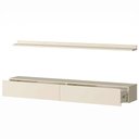Ver imagem 4 de Bancada Suspensa e Prateleira Slat Z49 197cm MDP com Gavetas Off White Mpozenato