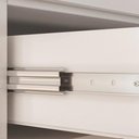 Ver imagem 6 de Bancada Suspensa e Prateleira Slat Z49 197cm MDP com Gavetas Off White Mpozenato