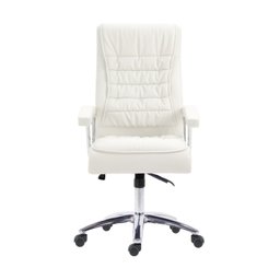 Cadeira Escritório Presidente Ergonômica NR17 Corino Mola Ensacada - 1
