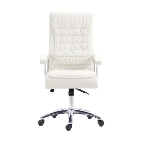 Cadeira Escritório Presidente Ergonômica NR17 Corino Mola Ensacada
