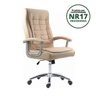 Cadeira Escritório Presidente Ergonômica NR17 Corino Mola Ensacada - 2