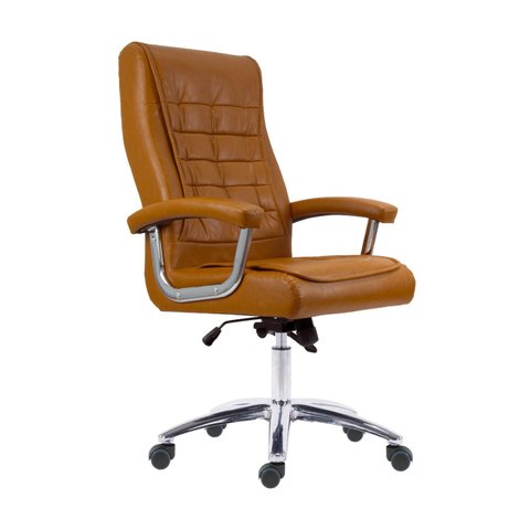 Cadeira Escritório Presidente Ergonômica NR17 Corino Mola Ensacada