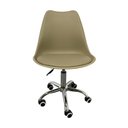 Ver imagem 6 de Cadeira Escritório Secretária Decorativa Eames Chicago Bege