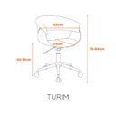 Ver imagem 5 de Cadeira Escritório Diretor Giratória Regulável Corino Turim