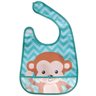 Babador Bebê Impermeável com Bolso Coletor de Migalhas +3 Meses Animal Fun Buba - Macaco - 1