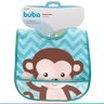 Babador Bebê Impermeável com Bolso Coletor de Migalhas +3 Meses Animal Fun Buba - Macaco - 5