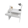 Escrivaninha Mesa para Computador 1 Gaveta Alexia Branco - 3