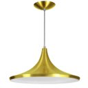 Ver imagem 2 de Luminária Pendente Chapeu Sala Jantar Dourado